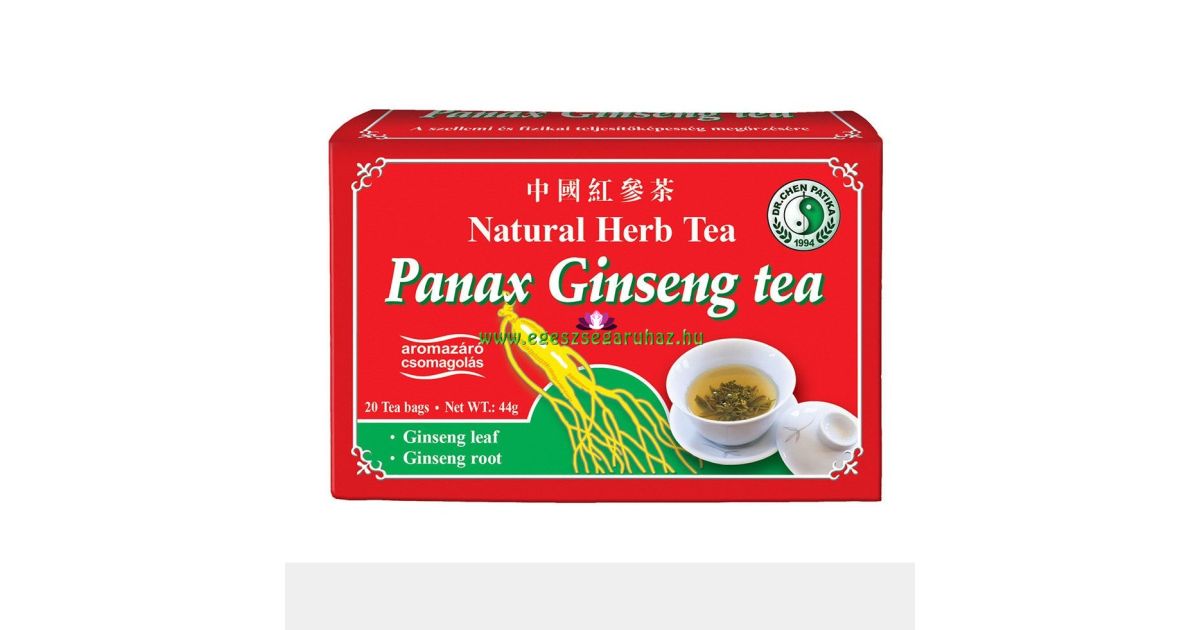 Dr. Chen Panax Ginseng tea filteres - EGÉSZSÉGÁRUHÁZ