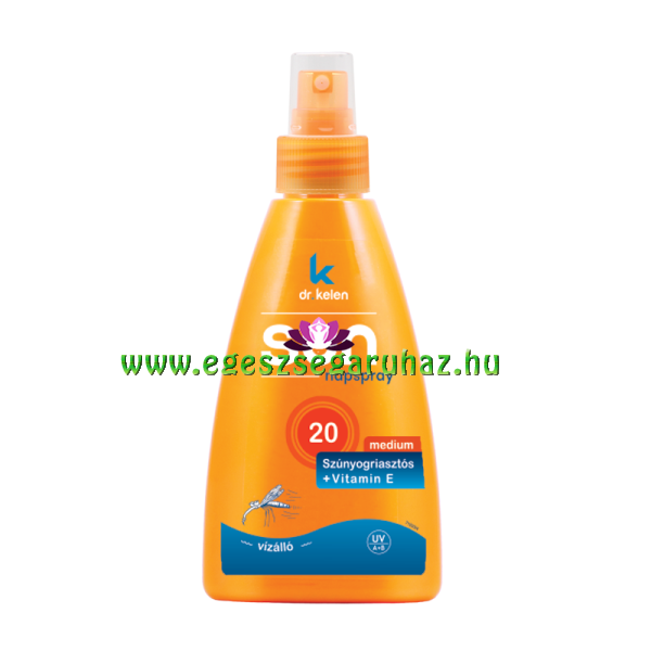 Dr.Kelen SunSave F20 Szúnyogriasztós napspray Dr.Kelen SunSave F20 Szúnyogriasztós napspray