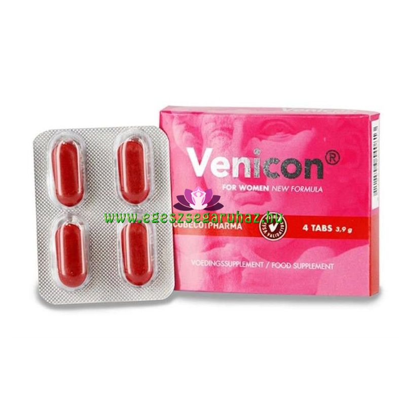 Venicon nőknek - Vágyfokozó tabletták 4 db-os kiszerelésben személyesen