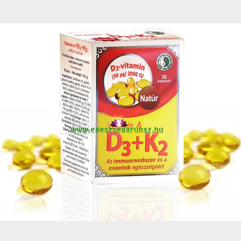 Dr. Chen A-, D3- és K2-vitamin kapszula