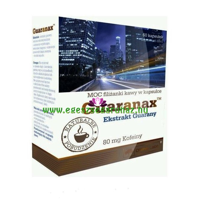 Guaranax™ Guarana kapszula - növényi koffein Guaranax™ Guarana kapszula - növényi koffein