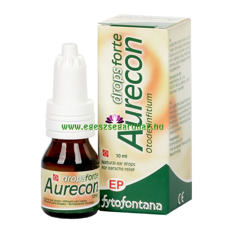 Aurecon drops Forte fülcsepp - a fül fájdalmát enyhítő fülcsepp