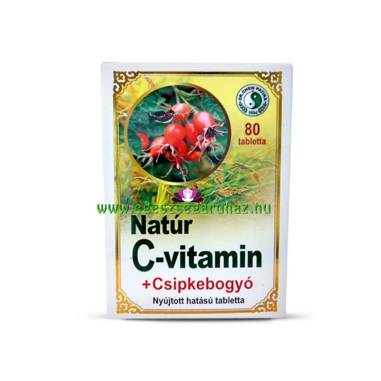 Dr. Chen Natúr C-vitamin csipkebogyóval, tabletta 80 db