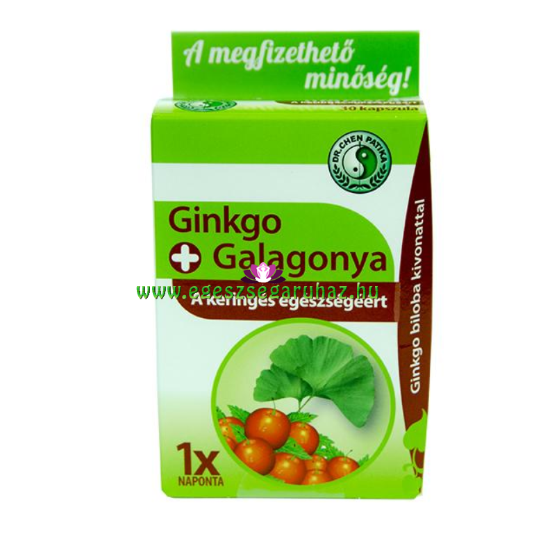 Dr. Chen Ginkgo biloba és Galagonya kapszula Dr. Chen Ginkgo biloba és Galagonya kapszula
