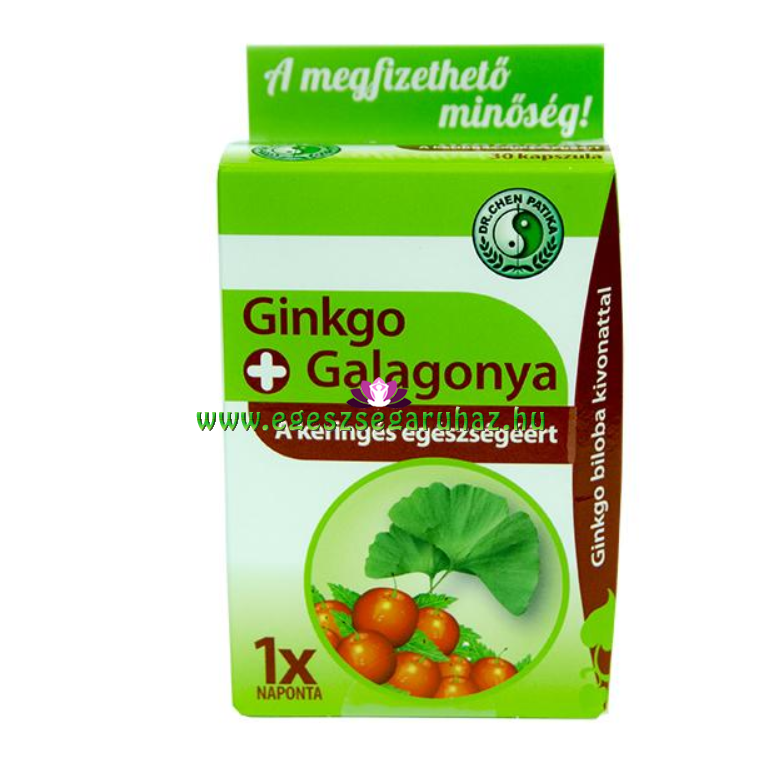 Dr. Chen Ginkgo biloba és Galagonya kapszula