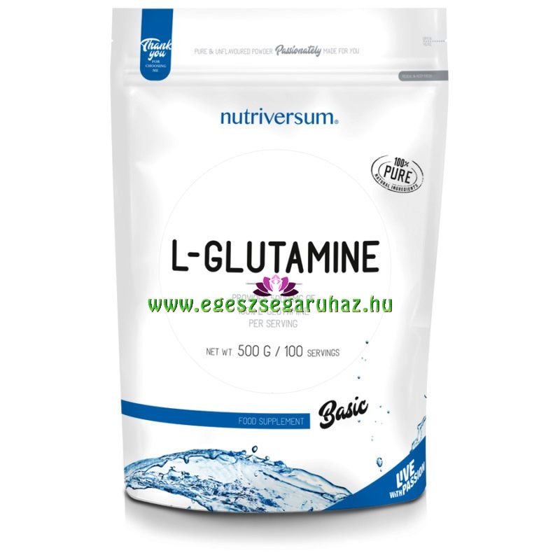 NUTRIVERSUM 100% L-Glutamine - aminosav