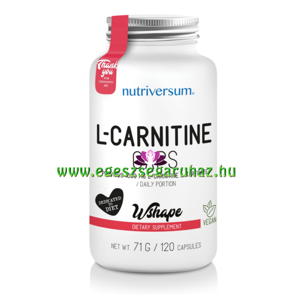 NUTRIVERSUM L-Carnitine - Diétatámogató kapszula