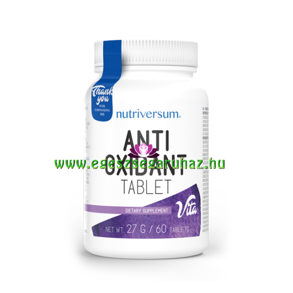 NUTRIVERSUM Antioxidant - Méregtelenítést segítő tabletta