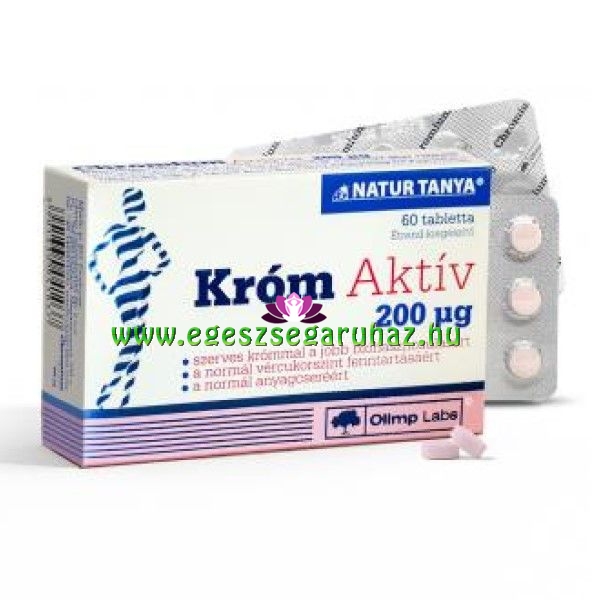 Szerves Króm Aktív tabletta - Normál vércukorszint és anyagcsere 
