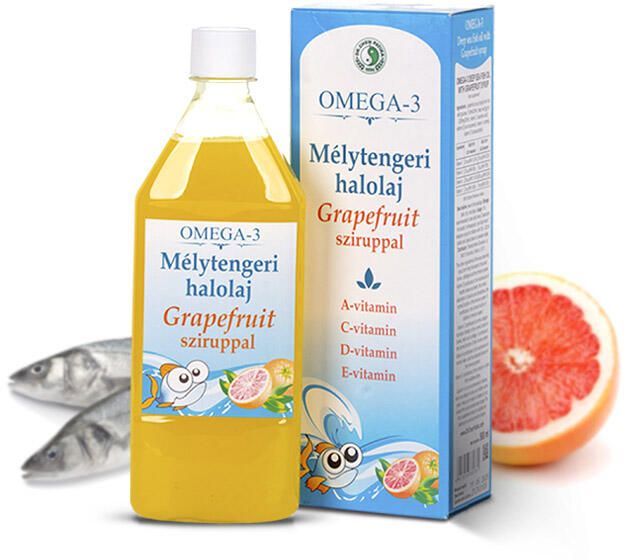 Dr. Chen Omega-3 mélytengeri halolaj szirup - Felnőtteknek és gyermekeknek 