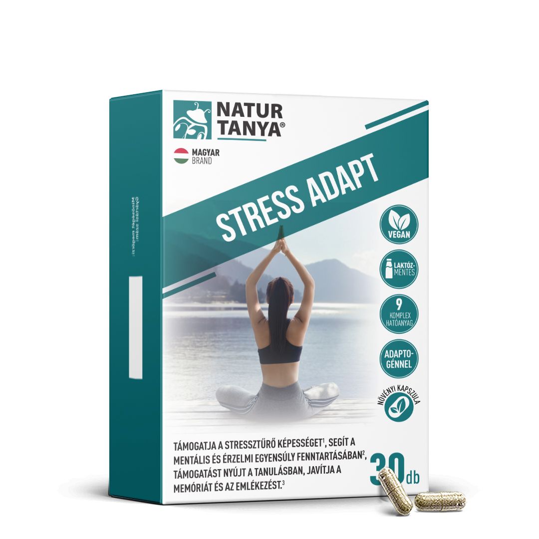 Natur Tanya® STRESS ADAPT -Adaptogén gyógynövényekkel a stressztűrő képesség támogatásához Natur Tanya® STRESS ADAPT -Adaptogén gyógynövényekkel a stressztűrő képesség támogatásához